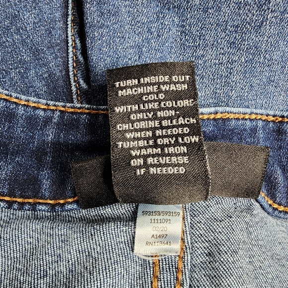 Venezia Lane Bryant Jean Shorts Blue Denim High Rise Plus Size 20 - Picture 6 of 11